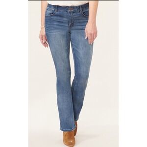 Democracy Ab solution High Rise Itty Bitty Boot Jeans Blue Size 2 New With Tags
